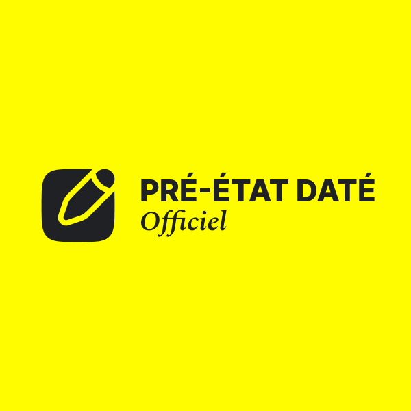 PRÉ-ÉTAT DATÉ OFFICIEL - Pré-état daté en ligne 19,99€